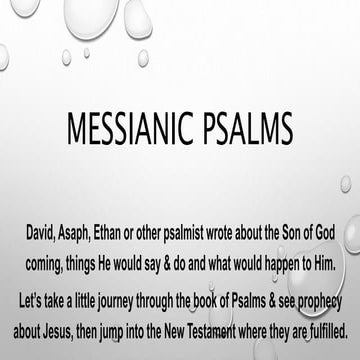 Messianic Psalms | PPT