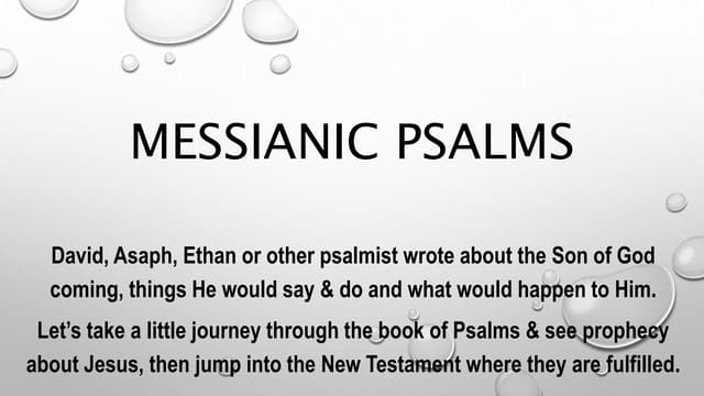 Messianic Psalms | PPT
