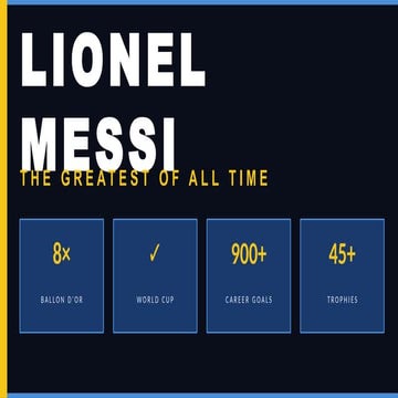 the career of the legend lionel messi .pptx