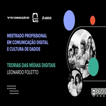 Mestrado FGV Comunicação 2024: Teoria das Mídias Digitais