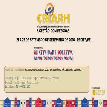 Ntureza: Criatividade coletiva na Prática