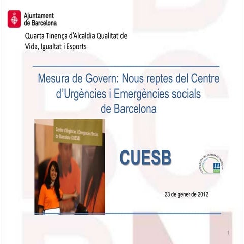 Centre d'Urgències i Emergències Socials de Barcelona | PDF