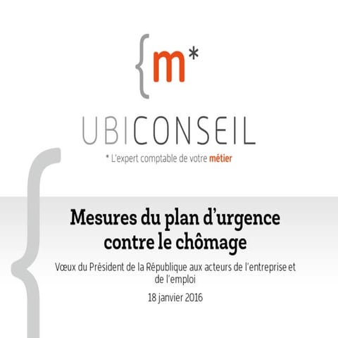 Mesures d'urgence contre le chômage