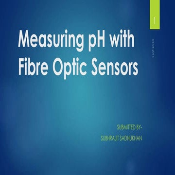 Mesuring ph with FOS (Fibre Optic Sensors)