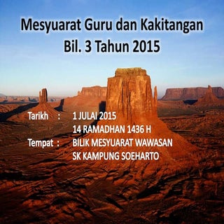 Mesyuarat guru dan kakitangan