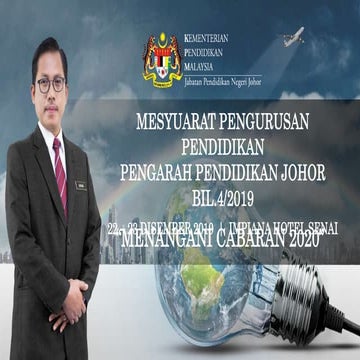 Mesyuarat Pengurusan Pendidikan Pengarah Pendidikan Johor Bil.42019