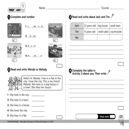 MET2_L1_U6_test.pdf. primary .kids and teens | PDF