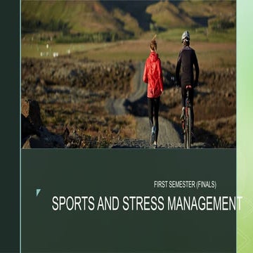 Lesson 2 Met 2 Sports And Stress Management Pptx