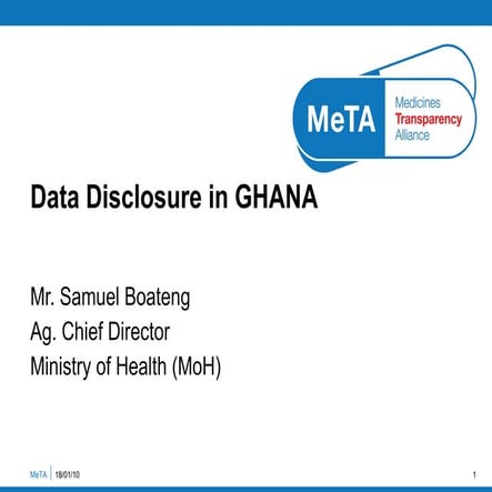 Data disclosure in Ghana