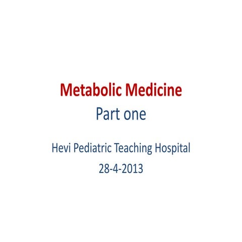 Metabolic Disorders: All You Need to Know | PPTX