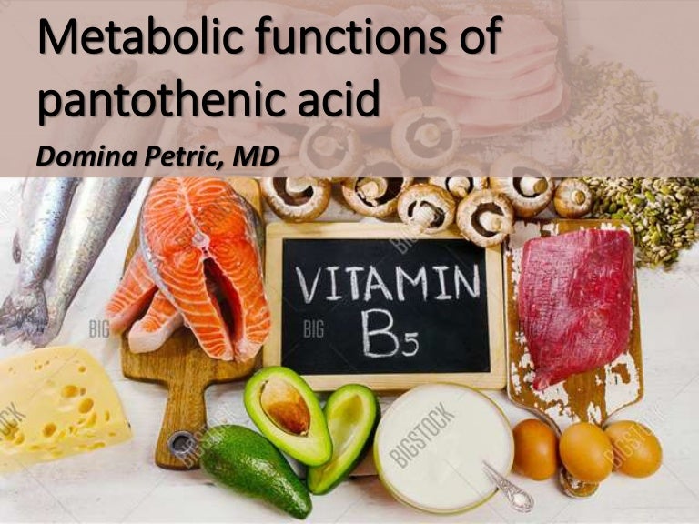 Metabolic functions of pantothenic acid