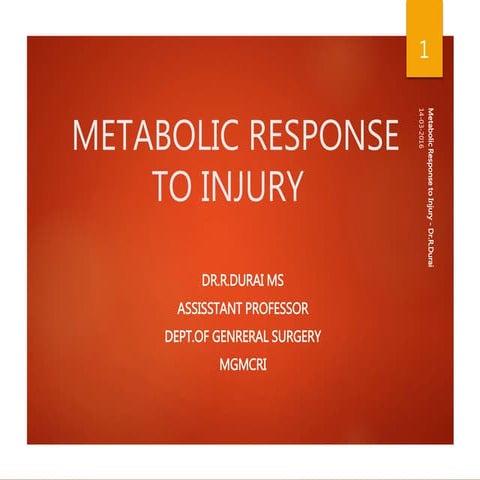 Metabolic response to injury 14 03-16