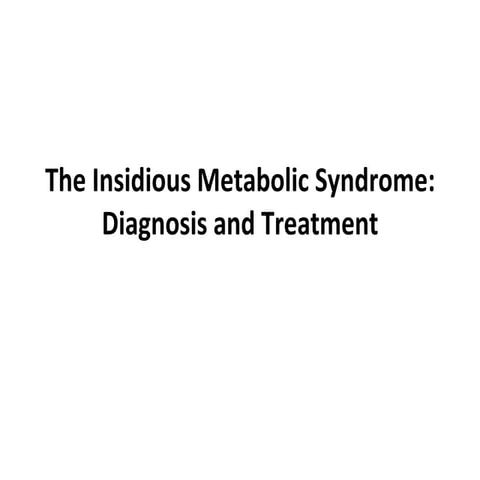 Metabolic syndrome