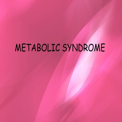 Metabolic Syndrome.ppt diabetes atherosclerosis presentattion atherogenic lif...