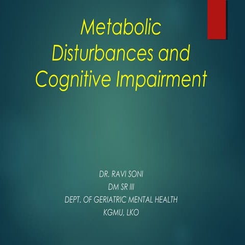 Metabolic syndrome and dementia