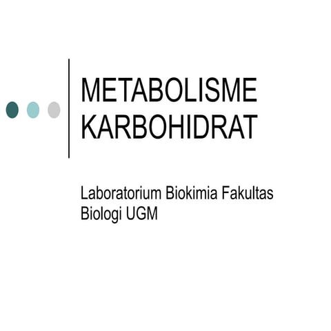 Metabolisme karbohidrat