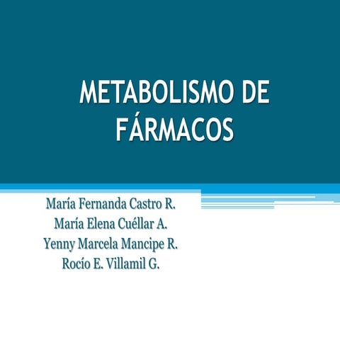 Metabolismo de fármacos