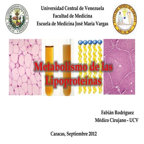 Metabolismo de las Lipoproteinas -  Fabián Rodríguez