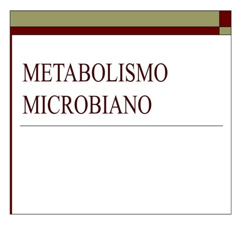 Metabolismo microbiano