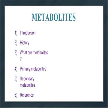 METABOLITES.pptx