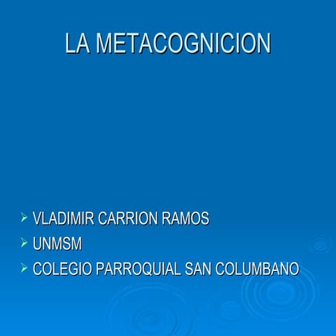 Metacognicion