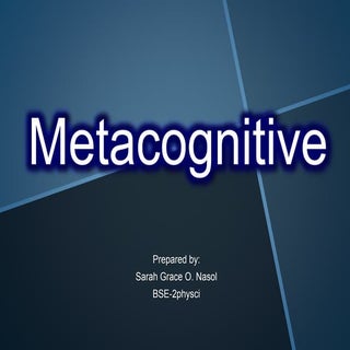 Metacognitive