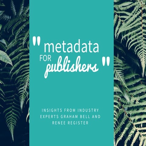 Metadata for Publishers
