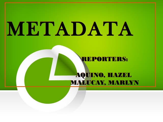 Metadata 