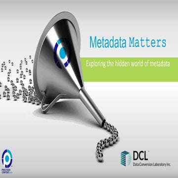 Metadata Matters