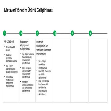 Roadmap for developing a metadata management products. | PPTX