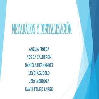 Metadatos y Digitalización
