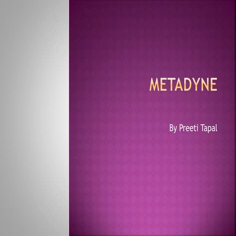 Metadyne control