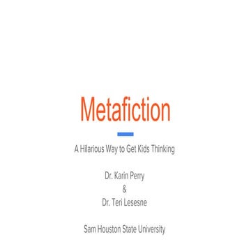 Metafiction  usm 2018