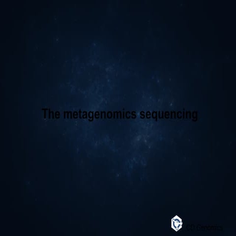 Metagenomics sequencing