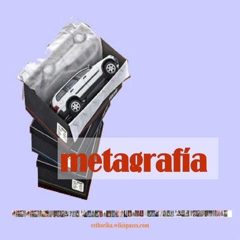 metagrafía, recurso retórico en el discurso publicitario.