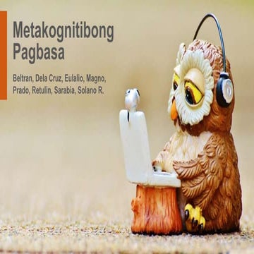 Metakognitibong pagbasa group ii