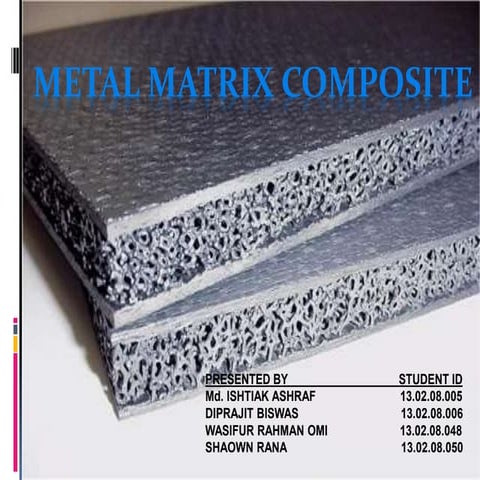 Metal Matrix Composite (MMC) | PPTX