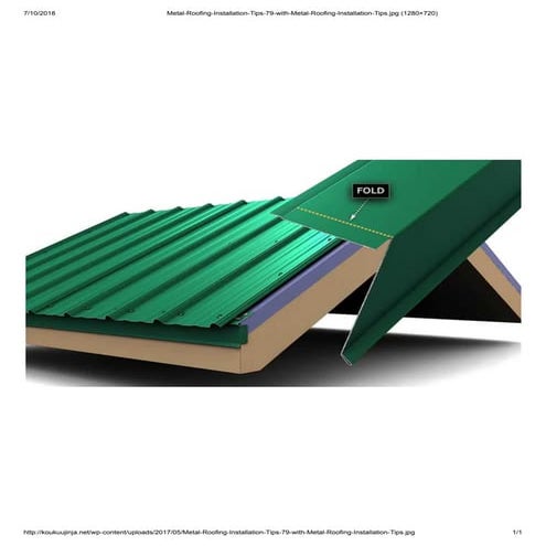 METAL ROOFING INSTALLATION INSTRUCTIONS visual data 7