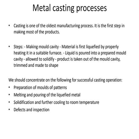 Metal casting ppt1