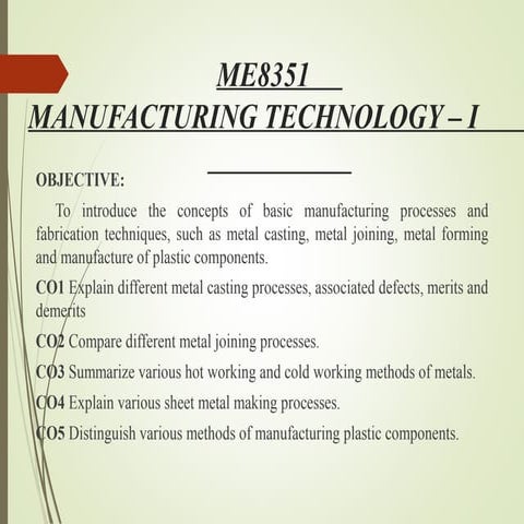 Metal casting processes