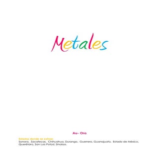 Metales y No metales que se produce...