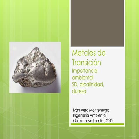 Metales de transición | PPTX