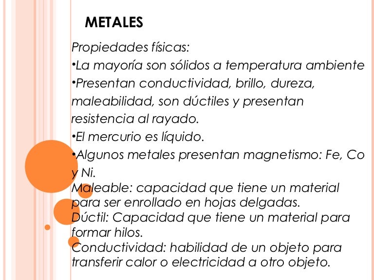 Metales, metaloides y no metales Metales, metaloides y no metales