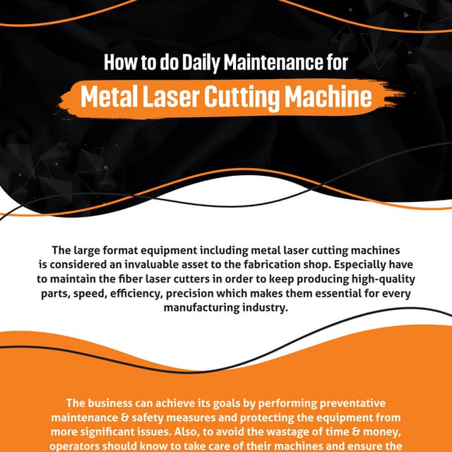 Checklist For Metal Laser Cutting Machine Maintenance PDF