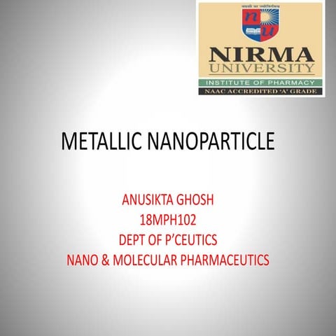 Metallic nanoparticle