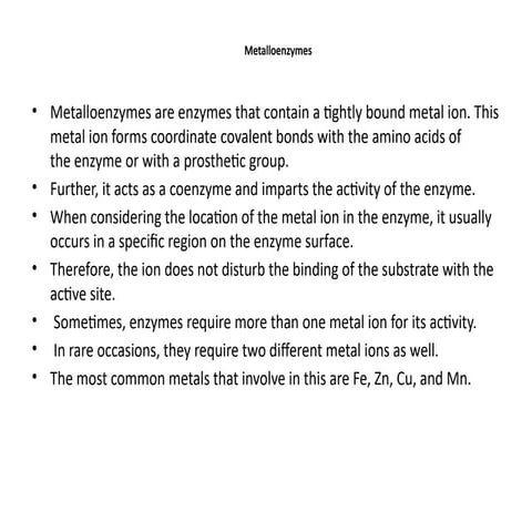 Metalloenzyme.pptxjggxbvbudhbvfhhggjhhgjhh
