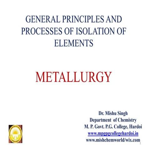 Metallurgy 1