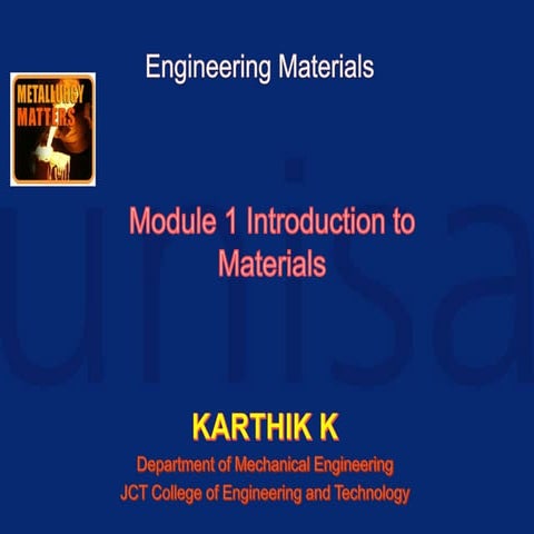 Introduction to materials science