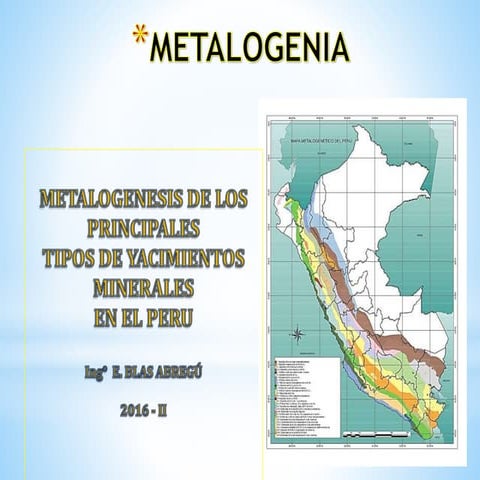 Metalogenia en diapositivas 