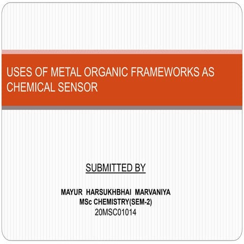 Metal organic framework